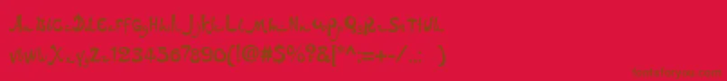 Dsarabic Font – Brown Fonts on Red Background
