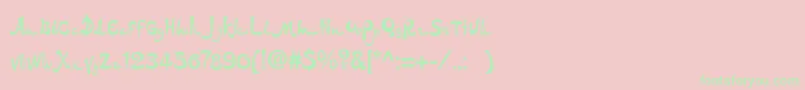 Dsarabic Font – Green Fonts on Pink Background