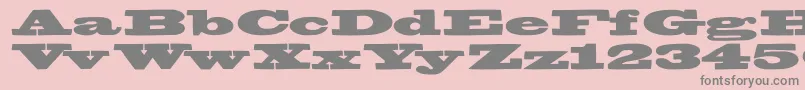 Bigswingingslabs Font – Gray Fonts on Pink Background