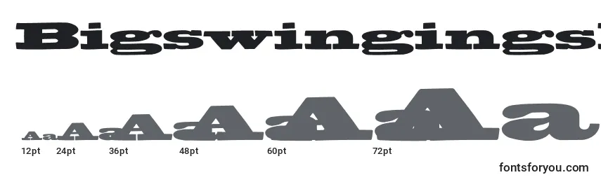 Размеры шрифта Bigswingingslabs