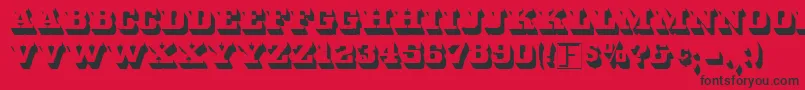 Whitebld Font – Black Fonts on Red Background