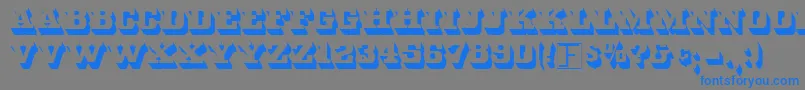 Whitebld Font – Blue Fonts on Gray Background
