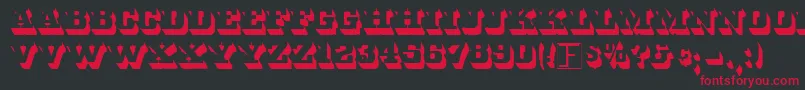Whitebld Font – Red Fonts on Black Background