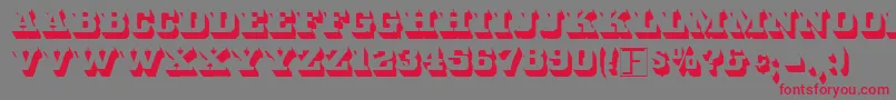 Whitebld Font – Red Fonts on Gray Background