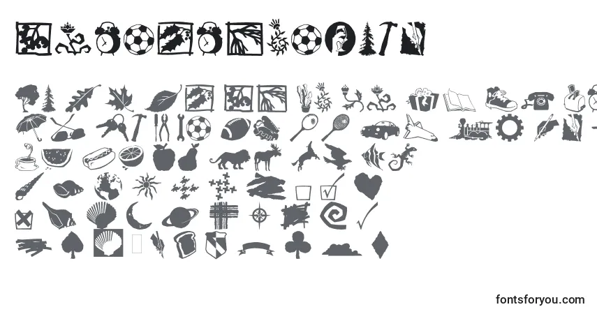 Schriftart Dfincidentals – Alphabet, Zahlen, spezielle Symbole