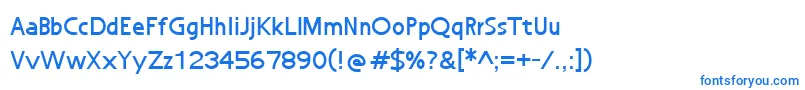 Подробнее о шрифте NuWorld Шрифт NuWorld – синие шрифты