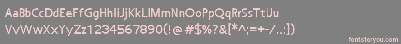 NuWorld Font – Pink Fonts on Gray Background