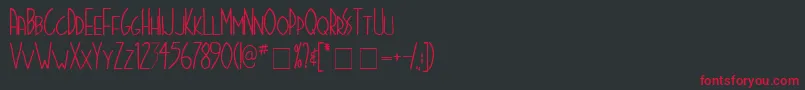 Stigmata Font – Red Fonts on Black Background