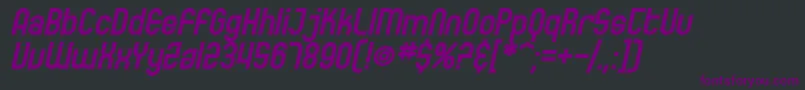 SfEccentricOpusBoldOblique Font – Purple Fonts on Black Background