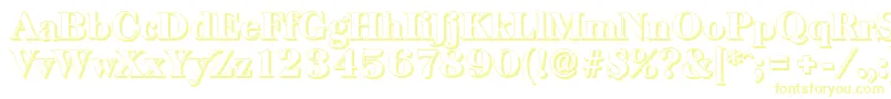 BaskervilleshadowHeavyRegular Font – Yellow Fonts