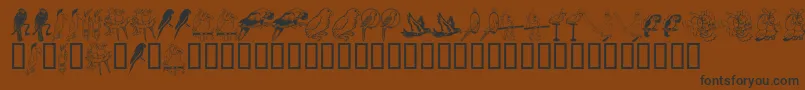 LcrParrotTalk Font – Black Fonts on Brown Background