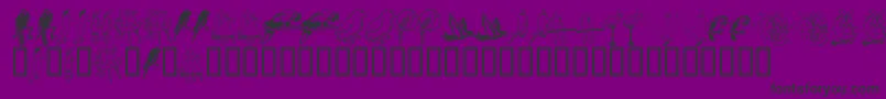 More about LcrParrotTalk Font LcrParrotTalk Font – Black Fonts on Purple Background