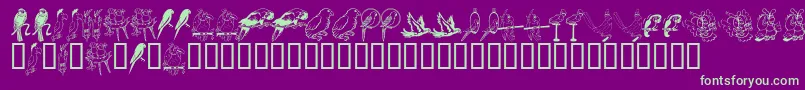En savoir plus sur la police LcrParrotTalk Police LcrParrotTalk – polices vertes sur fond violet