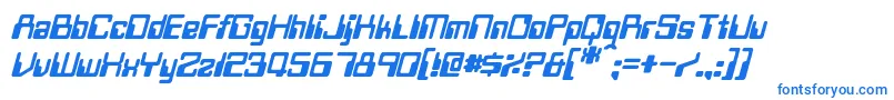 Police TwobitItalic – polices bleues