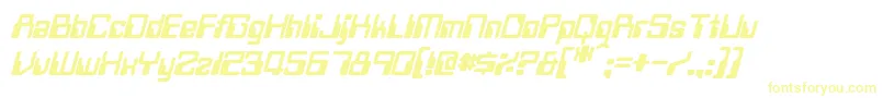 Fonte TwobitItalic – fontes amarelas