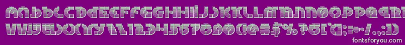 Questlokchrome Font – Green Fonts on Purple Background
