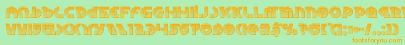 Questlokchrome Font – Orange Fonts on Green Background