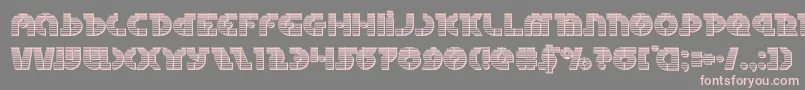 Questlokchrome-Schriftart – Rosa Schriften auf grauem Hintergrund