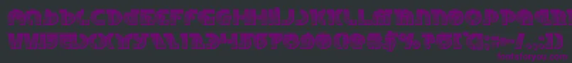 Шрифт Questlokchrome – фиолетовые шрифты на чёрном фоне
