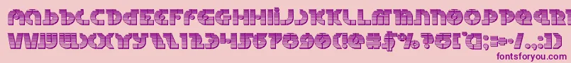 Questlokchrome Font – Purple Fonts on Pink Background