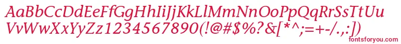 StoneinformalstdMediumital Font – Red Fonts