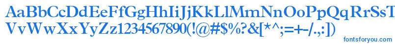 TerminussskBold Font – Blue Fonts on White Background
