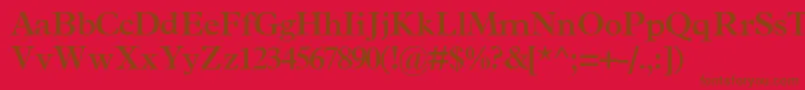 TerminussskBold Font – Brown Fonts on Red Background