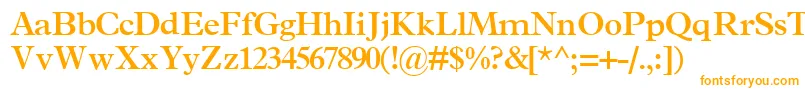 TerminussskBold Font – Orange Fonts on White Background