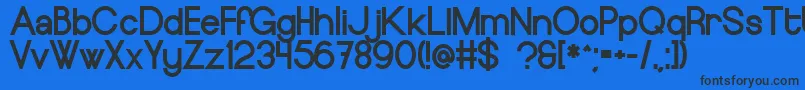 EuropeundergroundBlack Font – Black Fonts on Blue Background