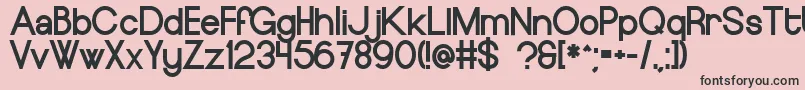 EuropeundergroundBlack Font – Black Fonts on Pink Background