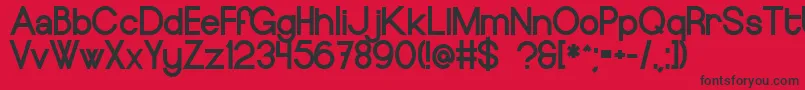 EuropeundergroundBlack Font – Black Fonts on Red Background