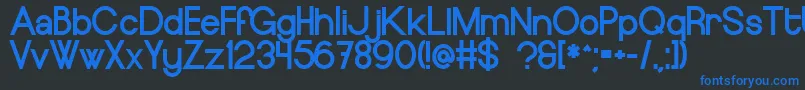 EuropeundergroundBlack Font – Blue Fonts on Black Background