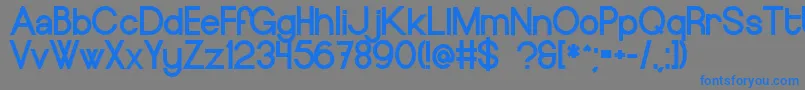 EuropeundergroundBlack Font – Blue Fonts on Gray Background