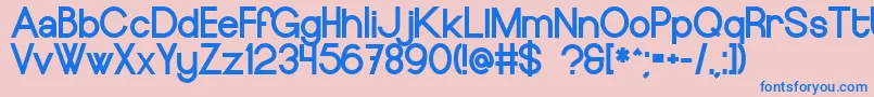 EuropeundergroundBlack Font – Blue Fonts on Pink Background