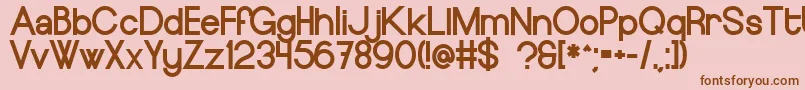 EuropeundergroundBlack Font – Brown Fonts on Pink Background