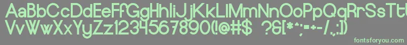 EuropeundergroundBlack Font – Green Fonts on Gray Background