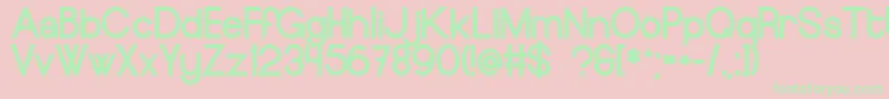 EuropeundergroundBlack Font – Green Fonts on Pink Background