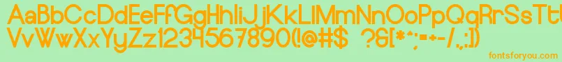 EuropeundergroundBlack Font – Orange Fonts on Green Background