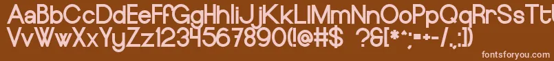 EuropeundergroundBlack Font – Pink Fonts on Brown Background