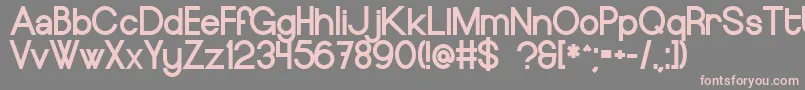 EuropeundergroundBlack Font – Pink Fonts on Gray Background