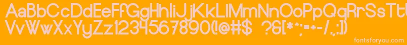 EuropeundergroundBlack Font – Pink Fonts on Orange Background