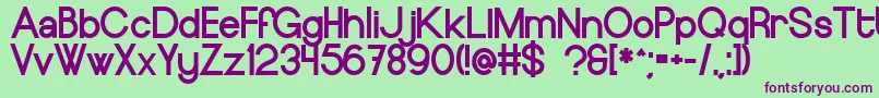 EuropeundergroundBlack Font – Purple Fonts on Green Background