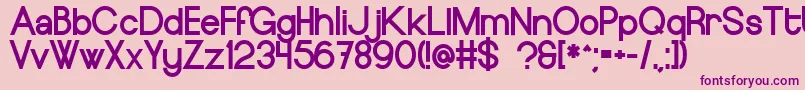 EuropeundergroundBlack Font – Purple Fonts on Pink Background