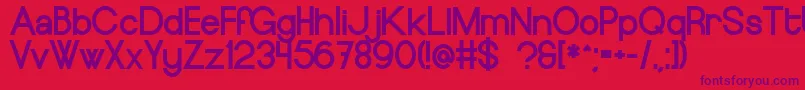 EuropeundergroundBlack Font – Purple Fonts on Red Background