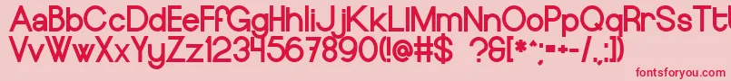 EuropeundergroundBlack Font – Red Fonts on Pink Background
