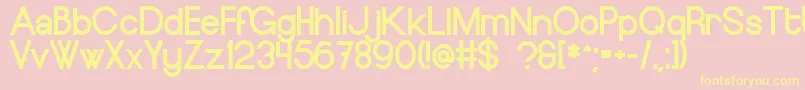 EuropeundergroundBlack Font – Yellow Fonts on Pink Background
