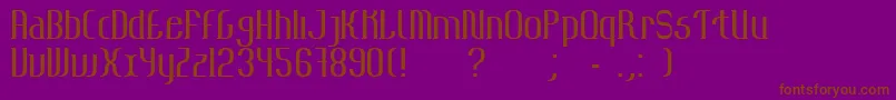 Mooky Font – Brown Fonts on Purple Background