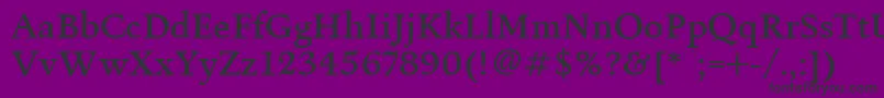 FiguralMediumPlain Font – Black Fonts on Purple Background