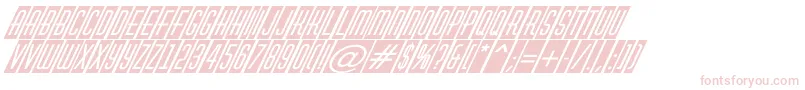 AHuxleycmvoblItalic Font – Pink Fonts on White Background