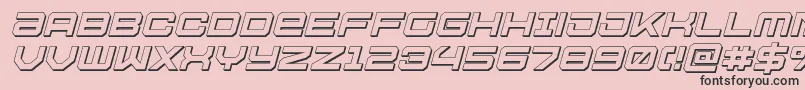 Ussdallas3Dital Font – Black Fonts on Pink Background